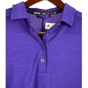 Adidas‎ XL Purple Golf Polo Shirt Mens Training Athletic Activewear Top